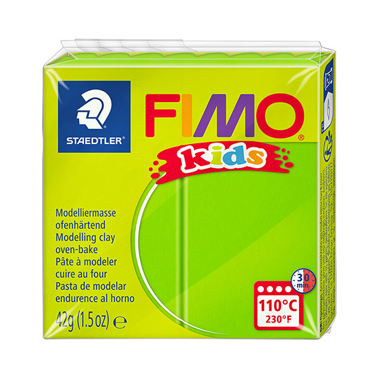 FIMO kids Ler - Lysegrøn 42g