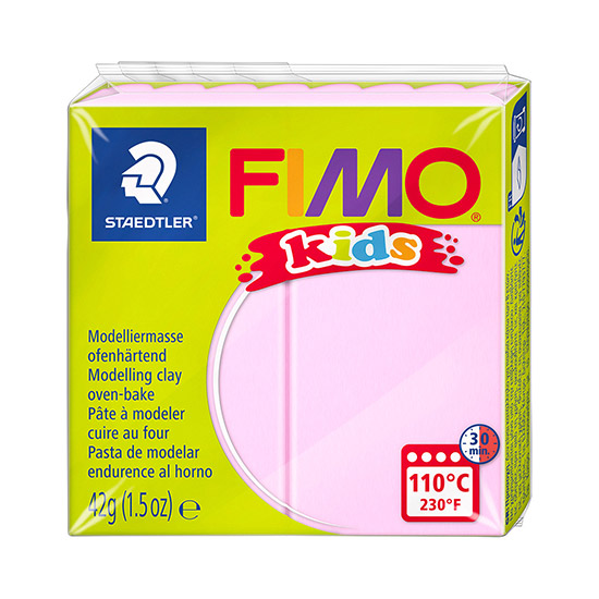 FIMO Kids Ler - Lyserød 42g