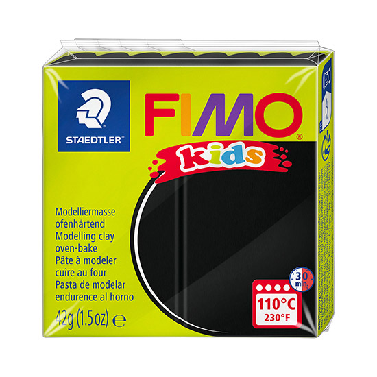 FIMO kids Ler - Sort 42g