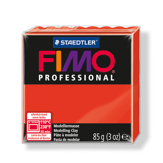 fimo professional primær roed ler 8004-200