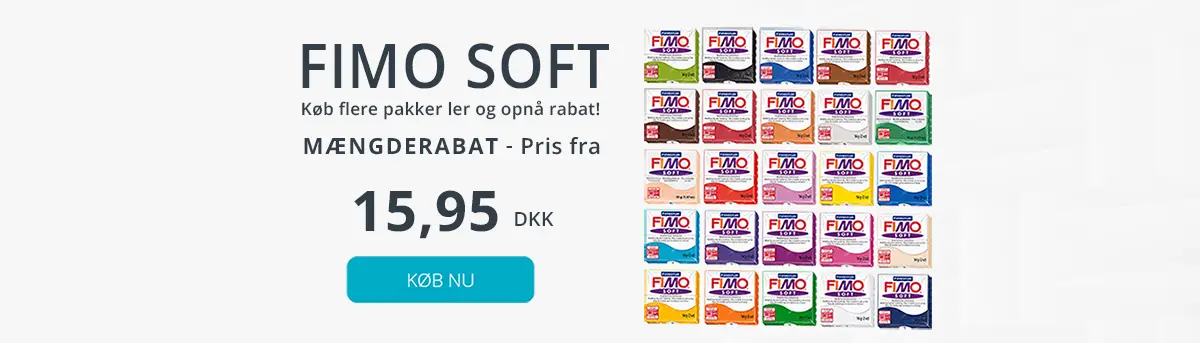 billig fimo soft ler fra kun 15.95 kr